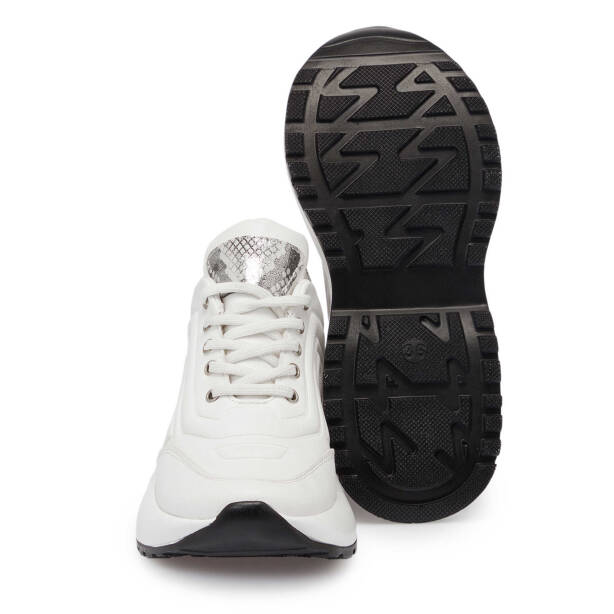 Beyaz Hakiki Deri Kadın Sneaker - K24I1AY67325-A26 - 4