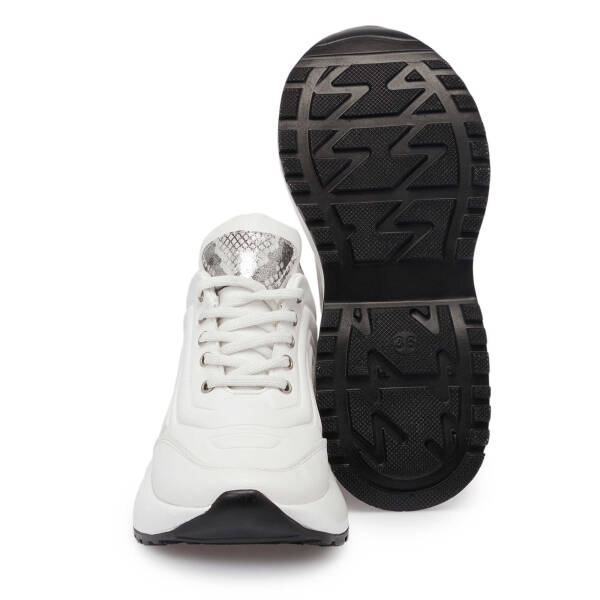 Beyaz Hakiki Deri Kadın Sneaker - K24I1AY67325-A26 - 4