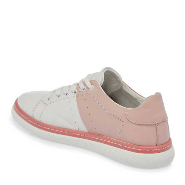Beyaz Deri Kadın Sneaker - K24I1AY67339-T5O - Tergan