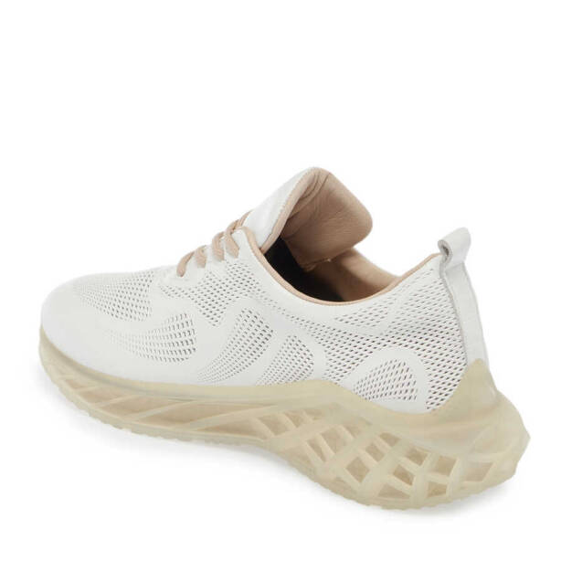 Beyaz Deri Kadın Sneaker - K24I1AY67343-A26 - 2