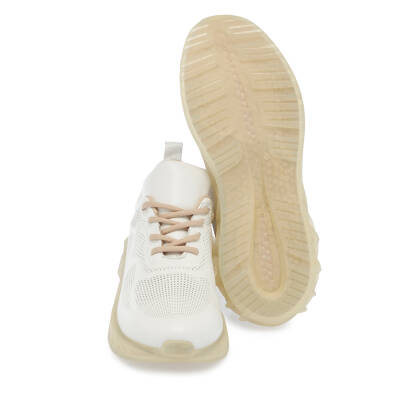 Beyaz Deri Kadın Sneaker - K24I1AY67343-A26 - 4