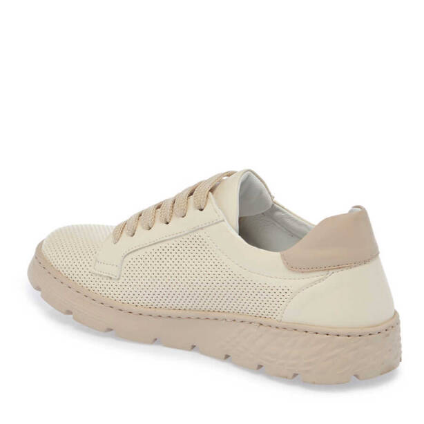 Beyaz Hakiki Deri Kadın Sneaker - K24I1AY67349-A26 - 3