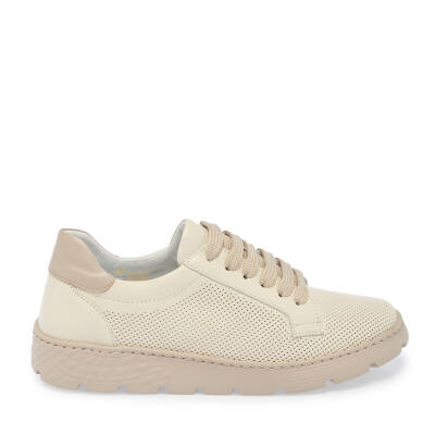  Beyaz Deri Kadın Sneaker - K24I1AY67349-A26 - 3