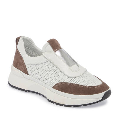  Beyaz Deri Kadın Sneaker - K24I1AY67354-A26 