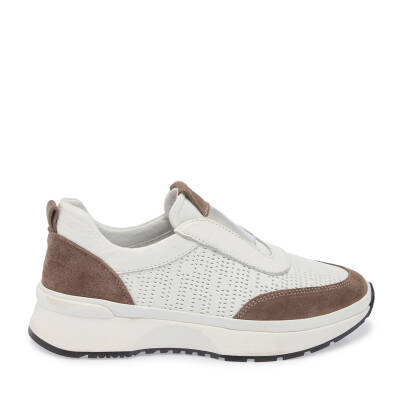  Beyaz Deri Kadın Sneaker - K24I1AY67354-A26 - 3