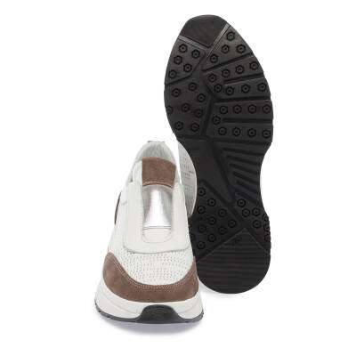  Beyaz Deri Kadın Sneaker - K24I1AY67354-A26 - 4