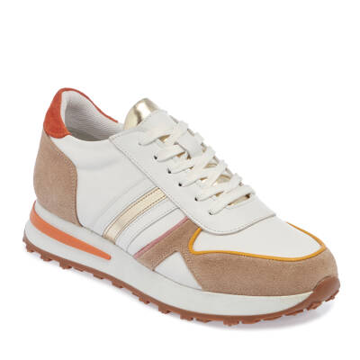  Beyaz Deri Kadın Sneaker - K24I1AY67372-A26 