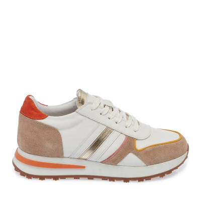  Beyaz Deri Kadın Sneaker - K24I1AY67372-A26 - 3