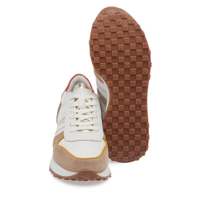  Beyaz Deri Kadın Sneaker - K24I1AY67372-A26 - 4