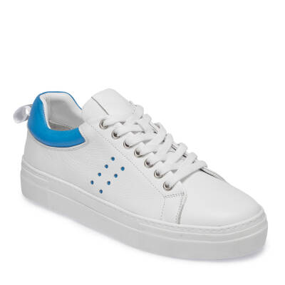  Beyaz Deri Kadın Sneaker - K24I1AY67387-Q5S | Beyaz - 1