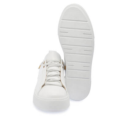 Beyaz Deri Kadın Sneaker - K24I1AY67449-B69 - 4