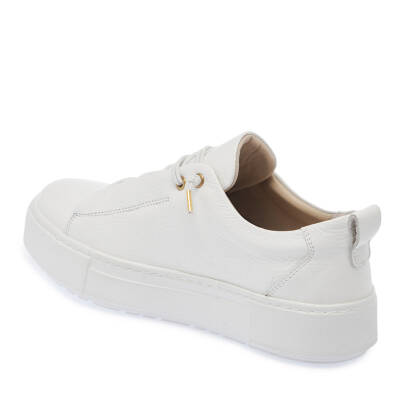  Beyaz Deri Kadın Sneaker - K24I1AY67449-B69 - 2