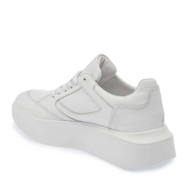 Beyaz Deri Kadın Sneaker - K24I1AY67497-B69 - 2