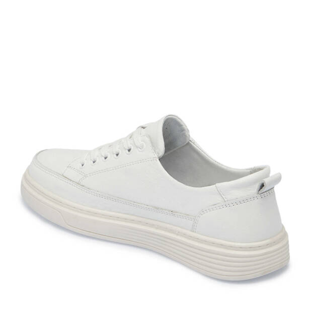 Beyaz Hakiki Deri Kadın Sneaker - K25I1AY67820-A26 - 2