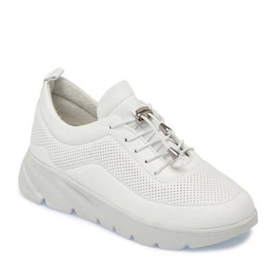Beyaz Deri Kadın Sneaker - K25I1AY67822-A26 