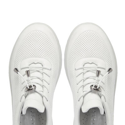 Beyaz Deri Kadın Sneaker - K25I1AY67822-A26 - 5