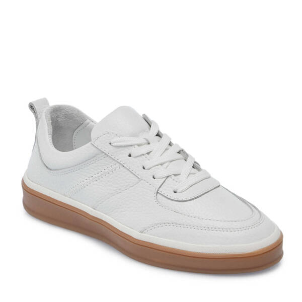 Beyaz Hakiki Deri Kadın Sneaker - K25I1AY67826-B69 - 2