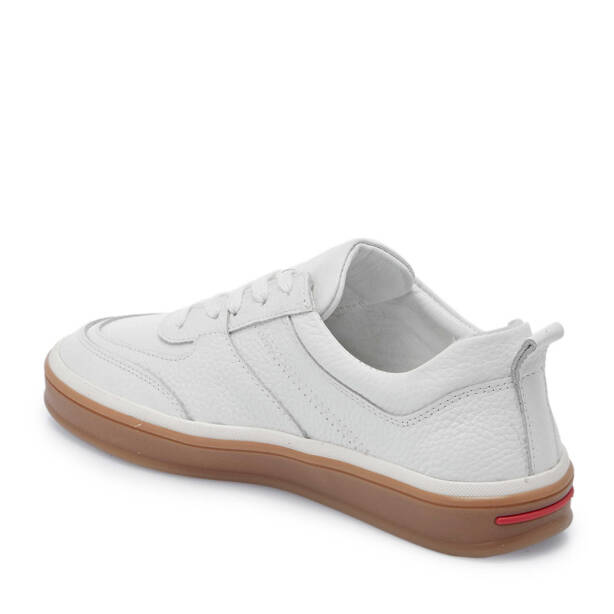 Beyaz Hakiki Deri Kadın Sneaker - K25I1AY67826-B69 - 3