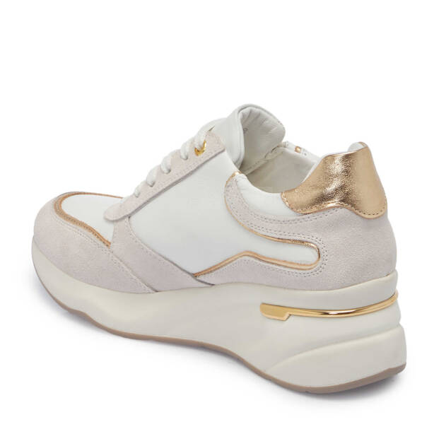 Beyaz Hakiki Deri Kadın Sneaker - K25I1AY67943-A26 - 3