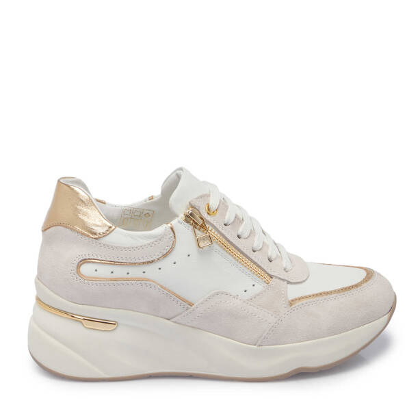 Beyaz Hakiki Deri Kadın Sneaker - K25I1AY67943-A26 
