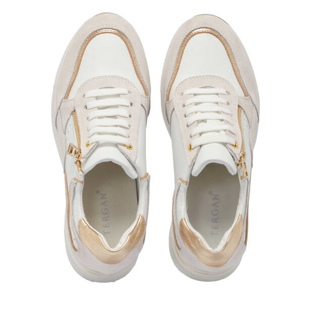 Beyaz Hakiki Deri Kadın Sneaker - K25I1AY67943-A26 - 5