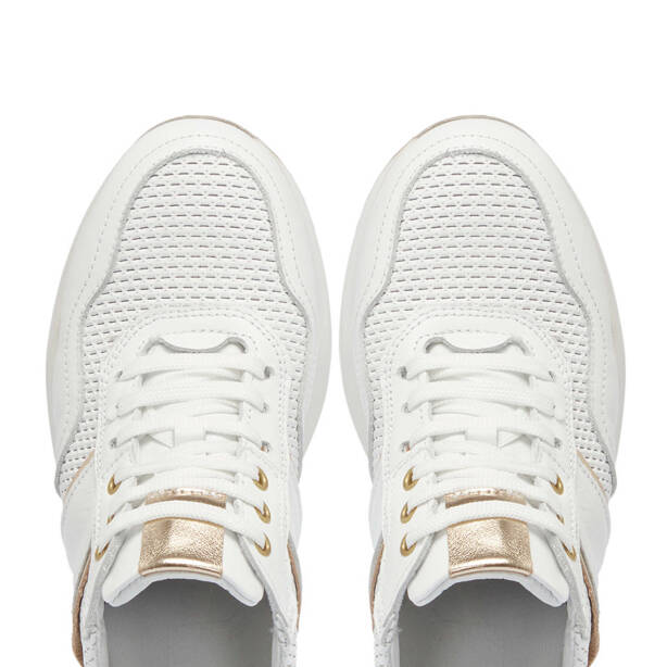 Beyaz Hakiki Deri Kadın Sneaker - K25I1AY67944-B64 - 5