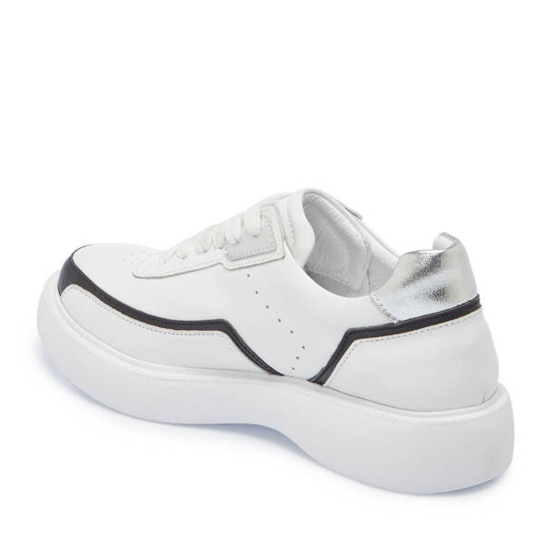 Beyaz Hakiki Deri Kadın Sneaker - K25I1AY67996-A26 - 3