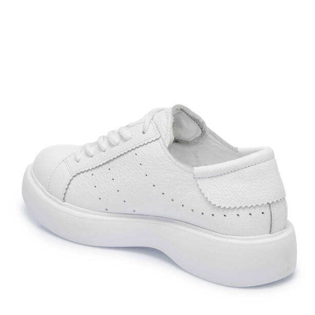 Beyaz Deri Kadın Sneaker - K25I1AY67997-A26 - 2
