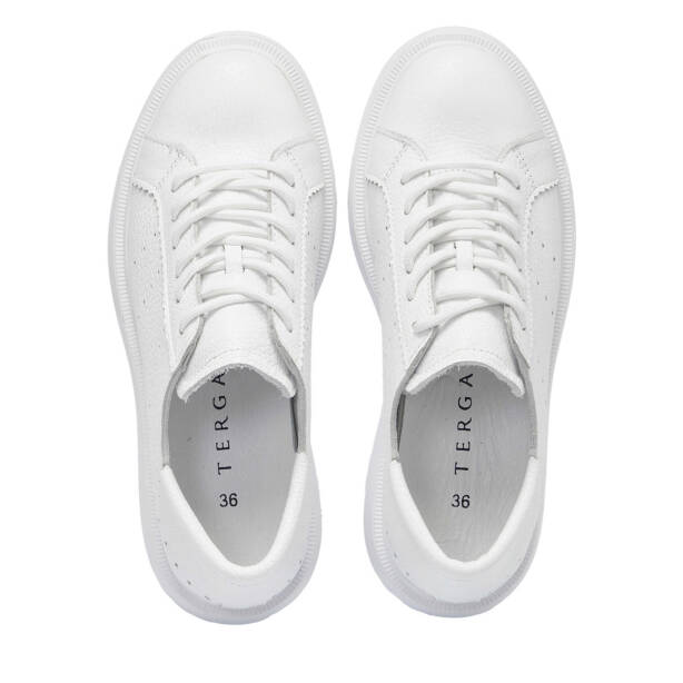 Beyaz Deri Kadın Sneaker - K25I1AY67997-A26 - 5