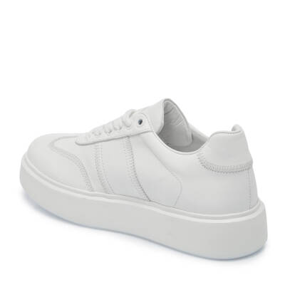 Beyaz Deri Kadın Sneaker - K25I1AY68021-A26 - 2