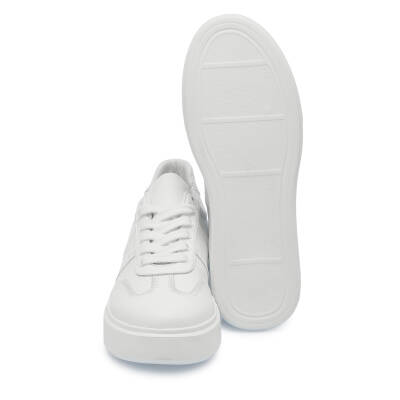 Beyaz Deri Kadın Sneaker - K25I1AY68021-A26 - 4