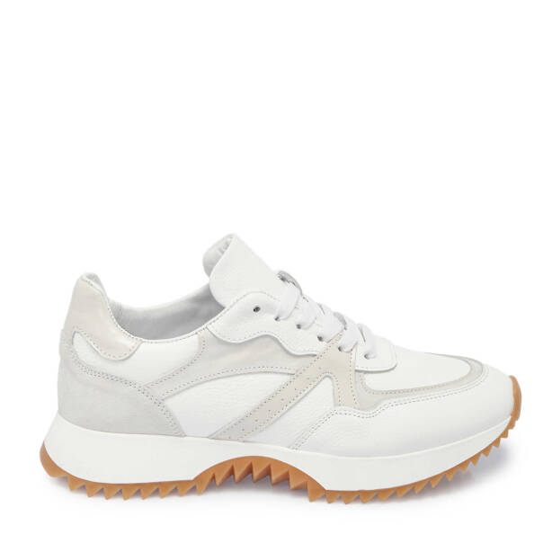 Beyaz Deri Kadın Sneaker - K25I1AY68034-A26 - 3