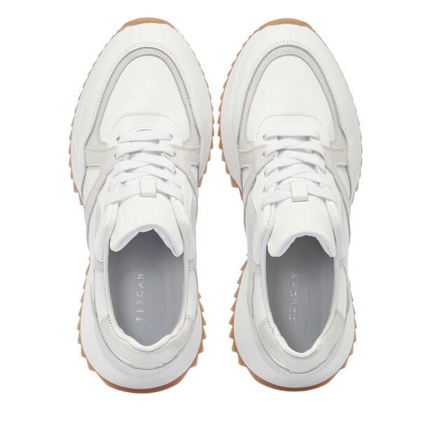 Beyaz Deri Kadın Sneaker - K25I1AY68034-A26 - 5