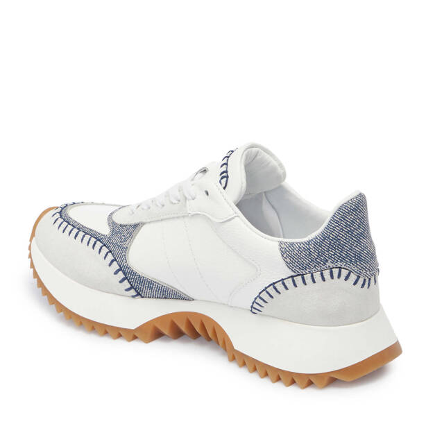 Beyaz Deri Kadın Sneaker - K25I1AY68035-A26 - 2