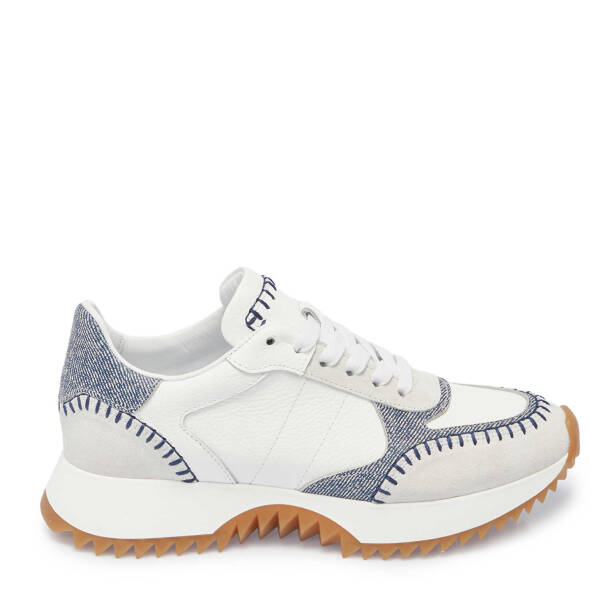 Beyaz Deri Kadın Sneaker - K25I1AY68035-A26 - 3