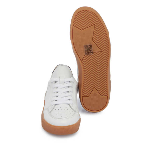 Beyaz Deri Kadın Sneaker - K25I1AY68118-A26 - 4
