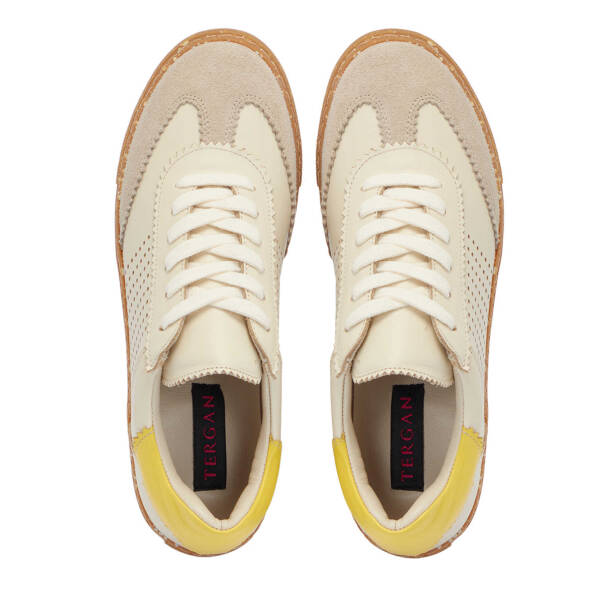 Beyaz Deri Kadın Sneaker - K25I1AY68119-Q8F - Tergan