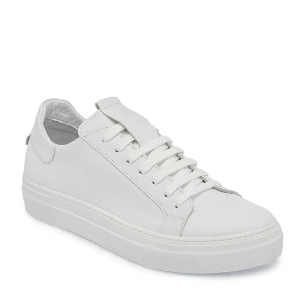 Beyaz Deri Kadın Sneaker - K25S1AY68368-A26 - 1