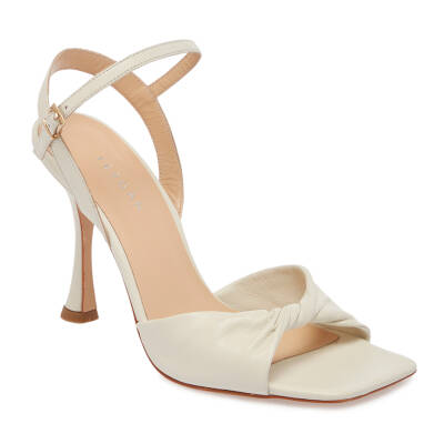  Beyaz Deri Kadın Stiletto - K24I1AY67184-N3O 