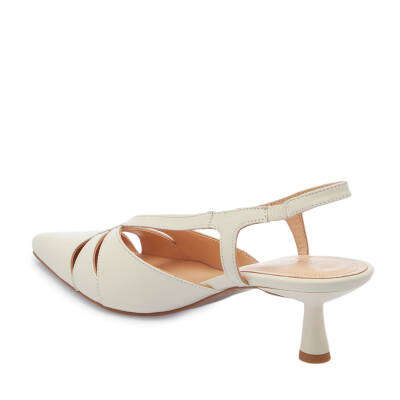 Beyaz Deri Kadın Stiletto - K25Y1AY67804-N3O - 2