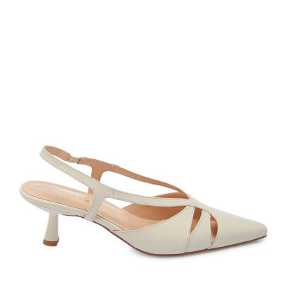 Beyaz Deri Kadın Stiletto - K25Y1AY67804-N3O - 3