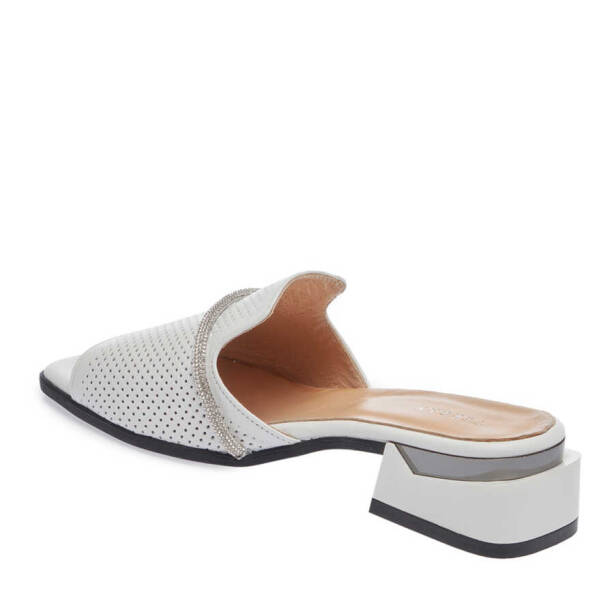 Beyaz Deri Kadın Terlik - K24Y1TR67110-A26 - 2