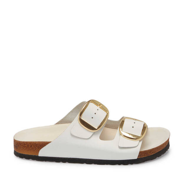 Beyaz Hakiki Deri Kadın Terlik - K25Y1TR67999-A26 