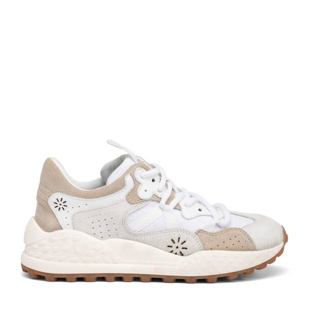 Beyaz Deri-Tekstil Kadın Sneaker - K25I1AY67897-T72 