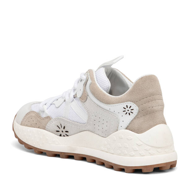 Beyaz Deri-Tekstil Kadın Sneaker - K25I1AY67897-T72 - 4