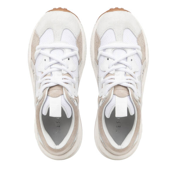 Beyaz Deri-Tekstil Kadın Sneaker - K25I1AY67897-T72 - 5