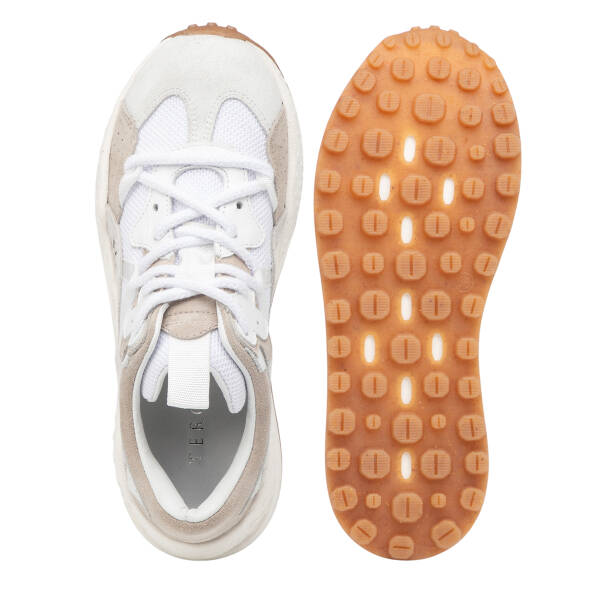 Beyaz Deri-Tekstil Kadın Sneaker - K25I1AY67897-T72 - 6