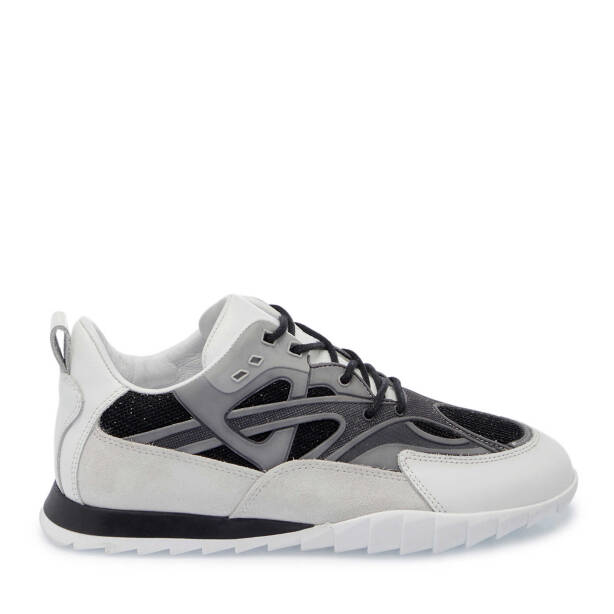 Beyaz Deri - Tekstil Kadın Sneaker - K25I1AY67899-T72 - 1