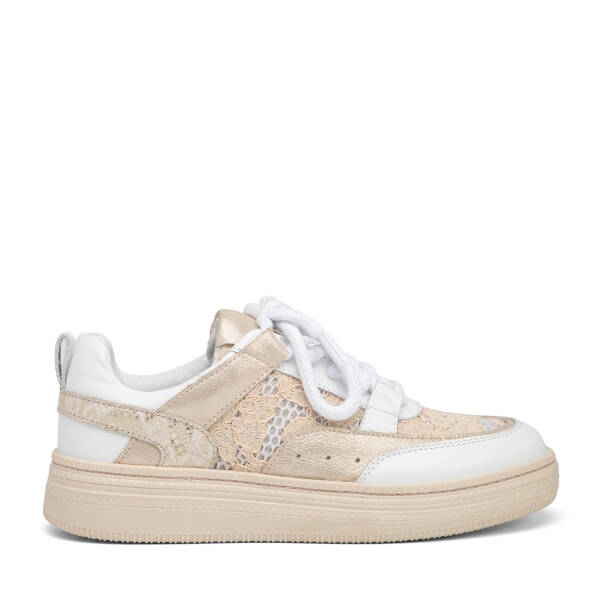 Beyaz Deri-Tekstil Kadın Sneaker - K25I1AY67901-A26 - 1