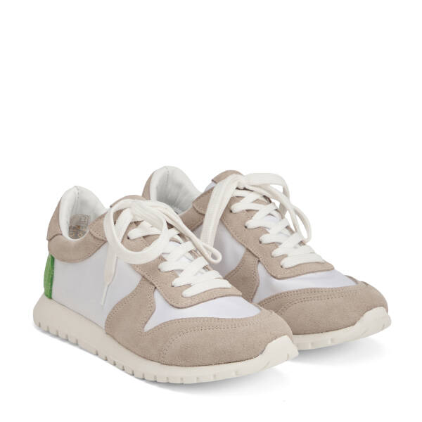 Beyaz Deri-Tekstil Kadın Sneaker - K26I1AY68647-V1Y - 2